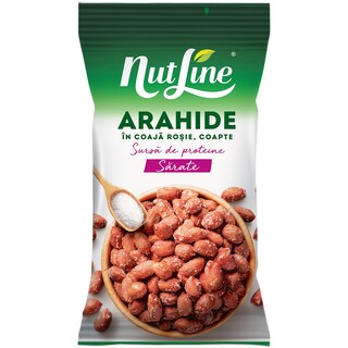 Nutline | Arahide in coaja rosie, coapte si sarate 300g