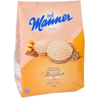 Manner | Napolitane cu ciocolata si caramel 400g