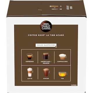 Nescafe | Dolce Gusto | Cafea Cafe au lait Intenso, 16 capsule