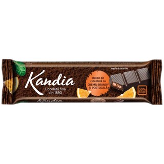 Kandia | Baton de ciocolata cu crema de brandy si portocale 46g