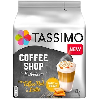 Tassimo | Cafea Toffee Nut Latte, 8 bauturi