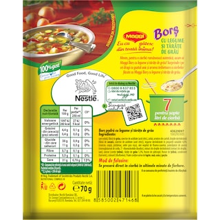 Maggi | Bors | Bors pudra cu legume si tarate de grau 70g
