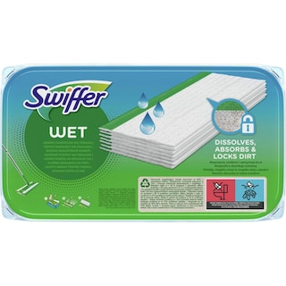 Swiffer | Lavete umede pentru pardoseli, 10 bucati, cu prospetime citrica