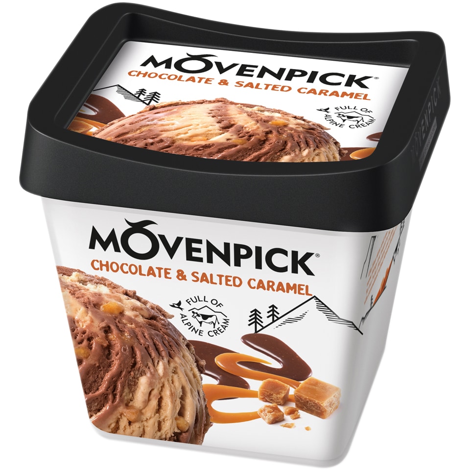 Movenpick | Inghetata cu ciocolata si caramel sarat 278g | Mega-image