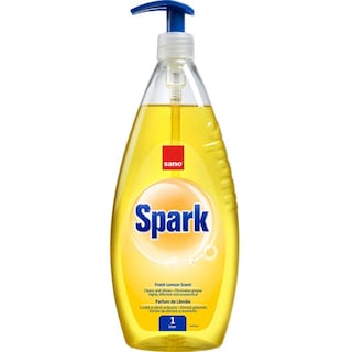 Sano | Spark | Detergent lichid pentru vase cu parfum de lamaie 1L