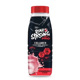 Stay Strong | Shake proteic cu colagen, cu capsuni 500ml