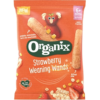 Organix | Baghete bio din porumb, ovaz si capsuni 25g
