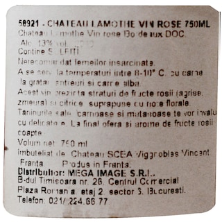 Chateau Lamothe | Vin roze  0.75L