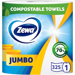 Zewa | Jumbo | Prosoape de hartie Jumbo, 2 straturi, 1 rola, 325 foi
