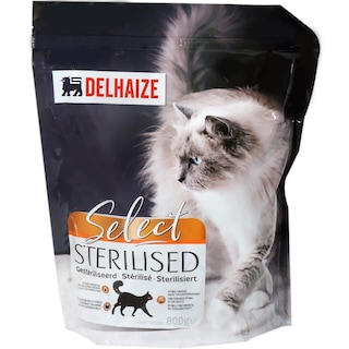 Delhaize | Hrana uscata pentru pisici sterilizate 800g