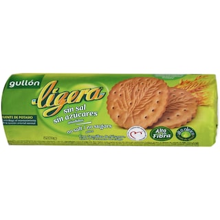 Gullon | Ligera | Biscuiti fara zahar adaugat si fara sare 200g