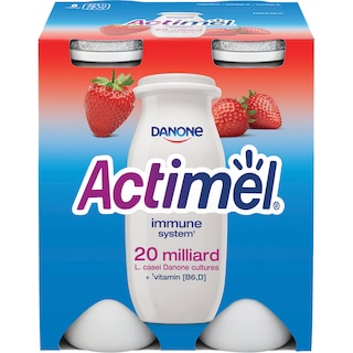Actimel | Iaurt de baut cu capsuni 4x100g
