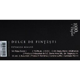 Dulce de Fintesti | Vin rosu 0.75L