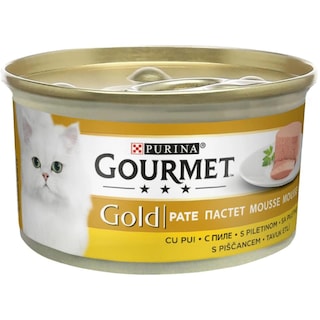 Gourmet | Gold | Hrana umeda pentru pisici adulte, cu pui 85g