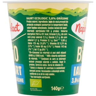 Napolact Bio | Iaurt natural 3.8% grasime 140g