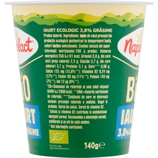 Napolact Bio | Iaurt natural 3.8% grasime 140g