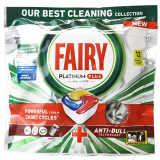 Fairy | Platinum | Detergent pentru masina de splata vase, 12 capsule