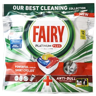 Fairy | Platinum | Detergent pentru masina de splata vase, 12 capsule