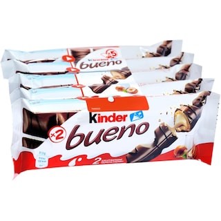 Kinder Bueno | Napolitana cu glazura de ciocolata, crema de lapte si alune de padure 5x43g