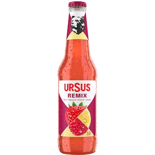 Ursus | Remix | Bere blonda cu suc de capsuna, zmeura, lamaie 330ml