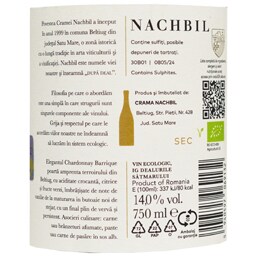 Nachbil | Vin alb sec ecologic 0.75L