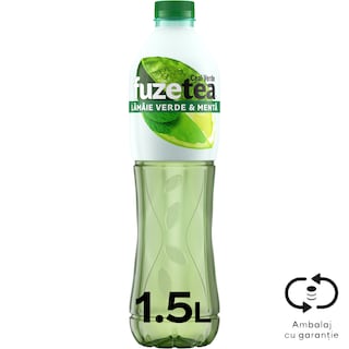 Fuzetea | Ceai verde lamaie verde si menta 1.5L