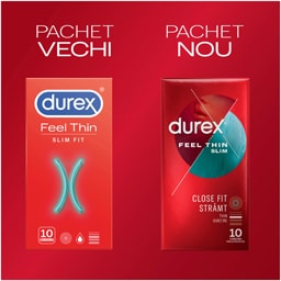 Durex | Prezervative Feel Thin Slim Fit 10 bucati