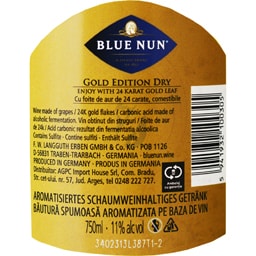 Blue Nun | Bautura spumoasa aromatizata 24K Gold Edition 0.75L