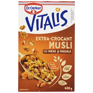 Dr. Oetker | Musli extra-crocant cu miere si migdale 450g
