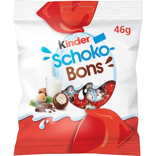 Kinder | Schoko-bons | Bomboane de ciocolata cu umplutura de lapte si alune 46g