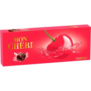 Mon Cheri | Praline de ciocolata, umplute cu cireasa intreaga in lichior 105g