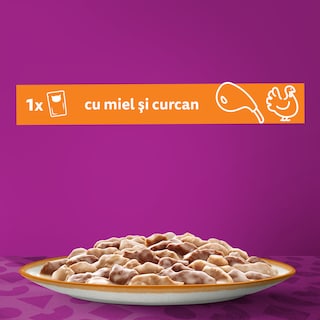 Whiskas | Hrana umeda pentru pisici cu miel si curcan in sos 85g