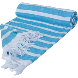 French Bull | Prosop hammam albastru pentru plaja