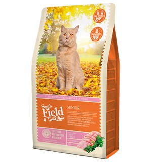 Sam's Field | Hrana uscata pentru pisici Senior, cu curcan si legume 2.5kg
