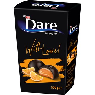 Dare | Praline de ciocolata cu portocale si caramel 200g