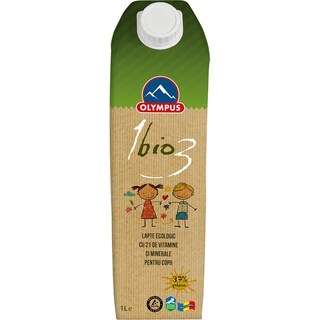 Olympus | 1bio3 | Lapte bio 3.7% grasime 1L