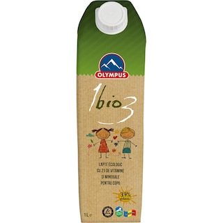 Olympus | 1bio3 | Lapte bio 3.7% grasime 1L