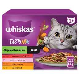 Whiskas | Hrana umeda pentru pisici Alegerea Bucatarului in sos 12x85g
