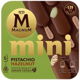 Magnum | Mini | Inghetata mini fistic si alune 6x55ml