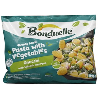 Bonduelle | Gnocchi cu spanac, mazare verde si branza ricotta 550g