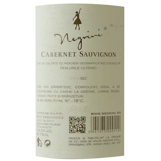 Negrini | Vin rosu Cabernet Sauvignon 0.75l