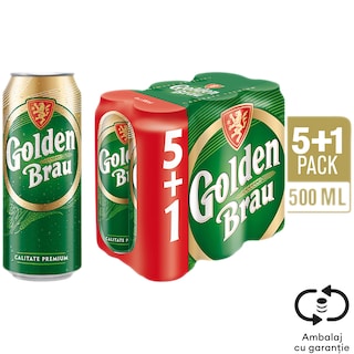 Golden Brau | Bere blonda 5+1 x 0.5L
