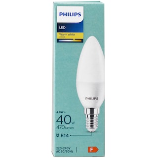 Philips | Bec LED E14 4.9W/40W 470 lumen