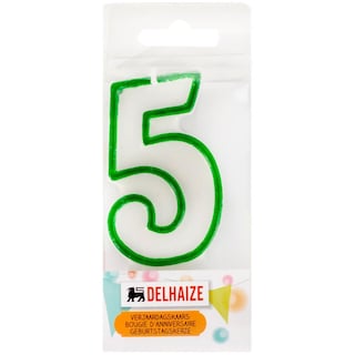 Delhaize | Lumanare aniversare cifra 5