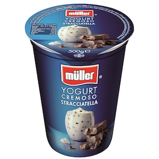 Muller | Pezzi di frutta | Iaurt cu stracciatella 500g