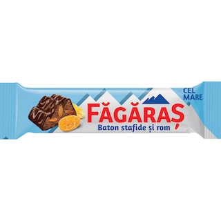 Fagaras | Baton de ciocolata cu stafide si rom 45g