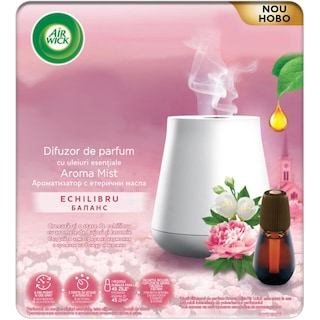 Air Wick | Aroma Mist | Difuzor parfum cu uleiuri esentiale Aroma Mist bujor si iasomie 20ml
