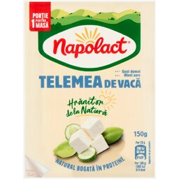 Napolact | Telemea cu gust domol din lapte de vaca 150g