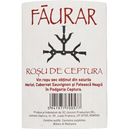 Faurar | Vin rosu de Ceptura  0.75L