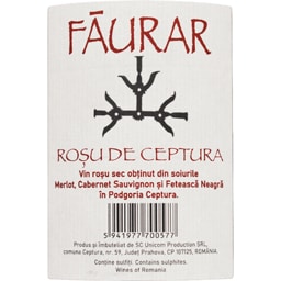 Faurar | Vin rosu de Ceptura  0.75L